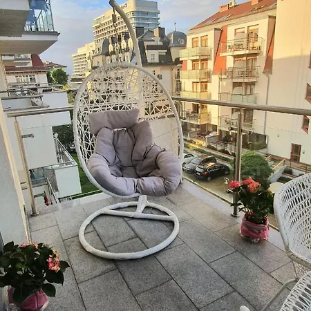 公寓 Stella Baltic Big Terrace 3 Frei Parking *